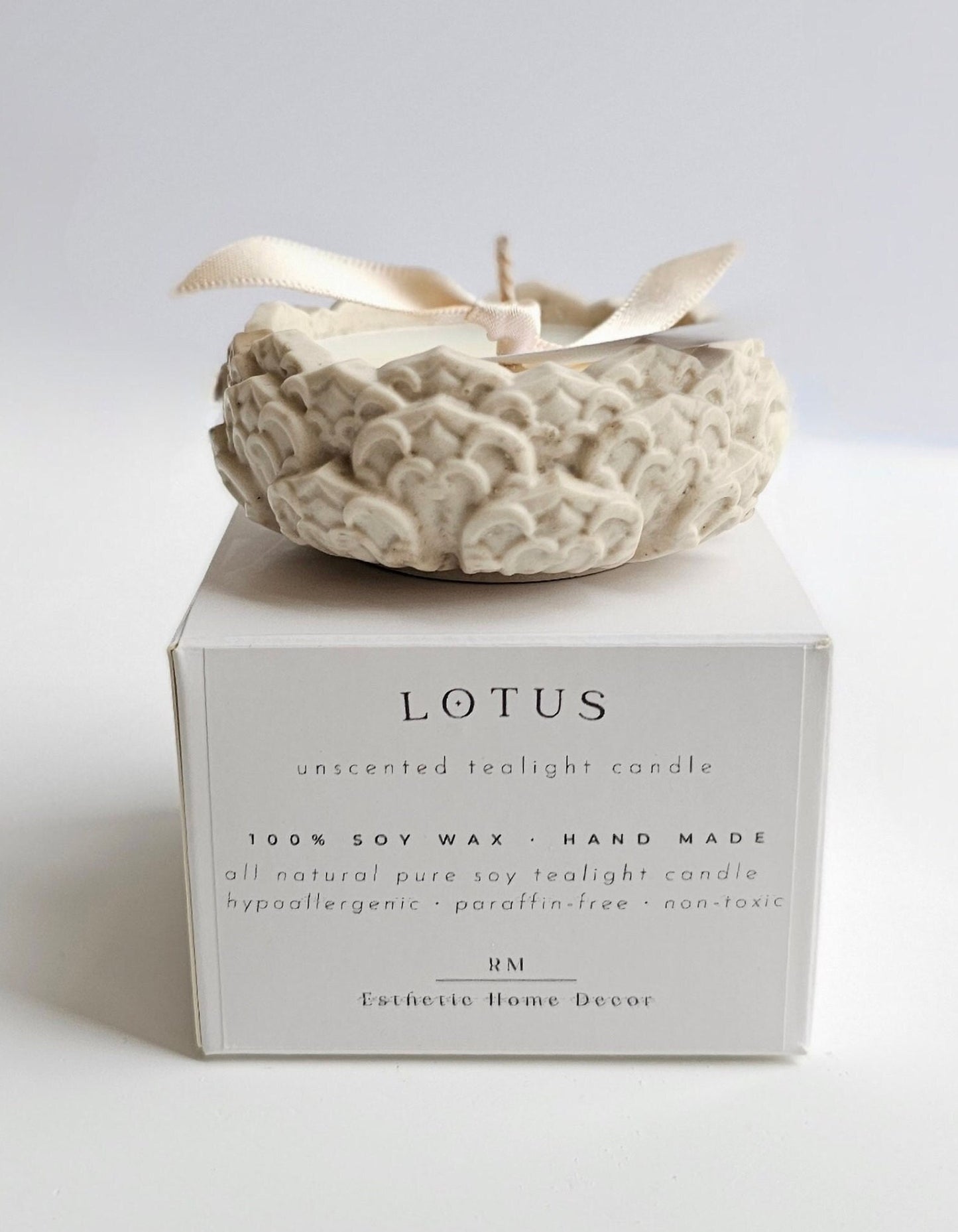 Lotus Decorative 100% Pure Soy Candle