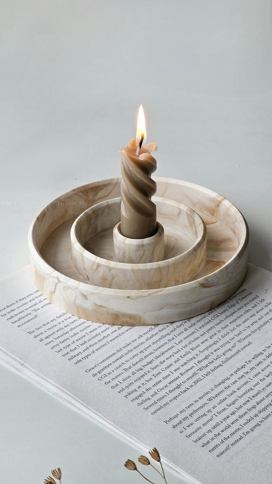 Round Modern Candlestick Holder